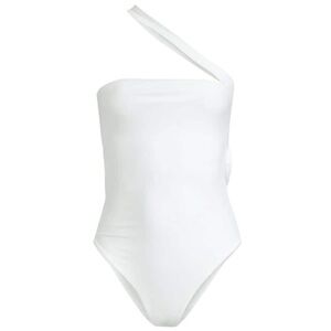 Jade Swim White Halo One-Shoulder One-Piece